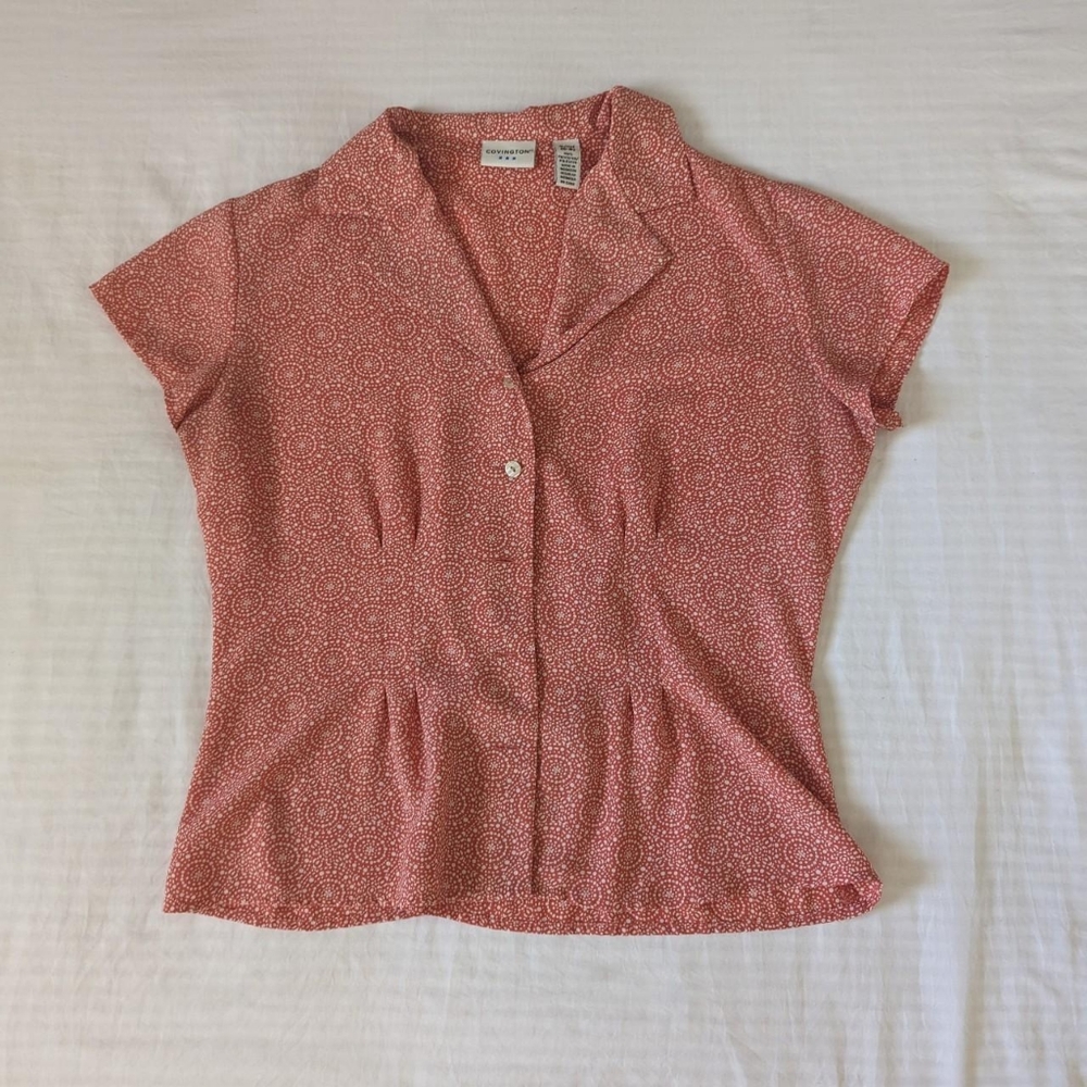 Button Up in Salmon pink size:S